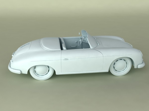 3d porsche 356a speedster 1957 - Porsche 356A speedster 1957 by desmonster